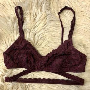 3 for $15 🎉 Aerie burgundy lace bra bralette
